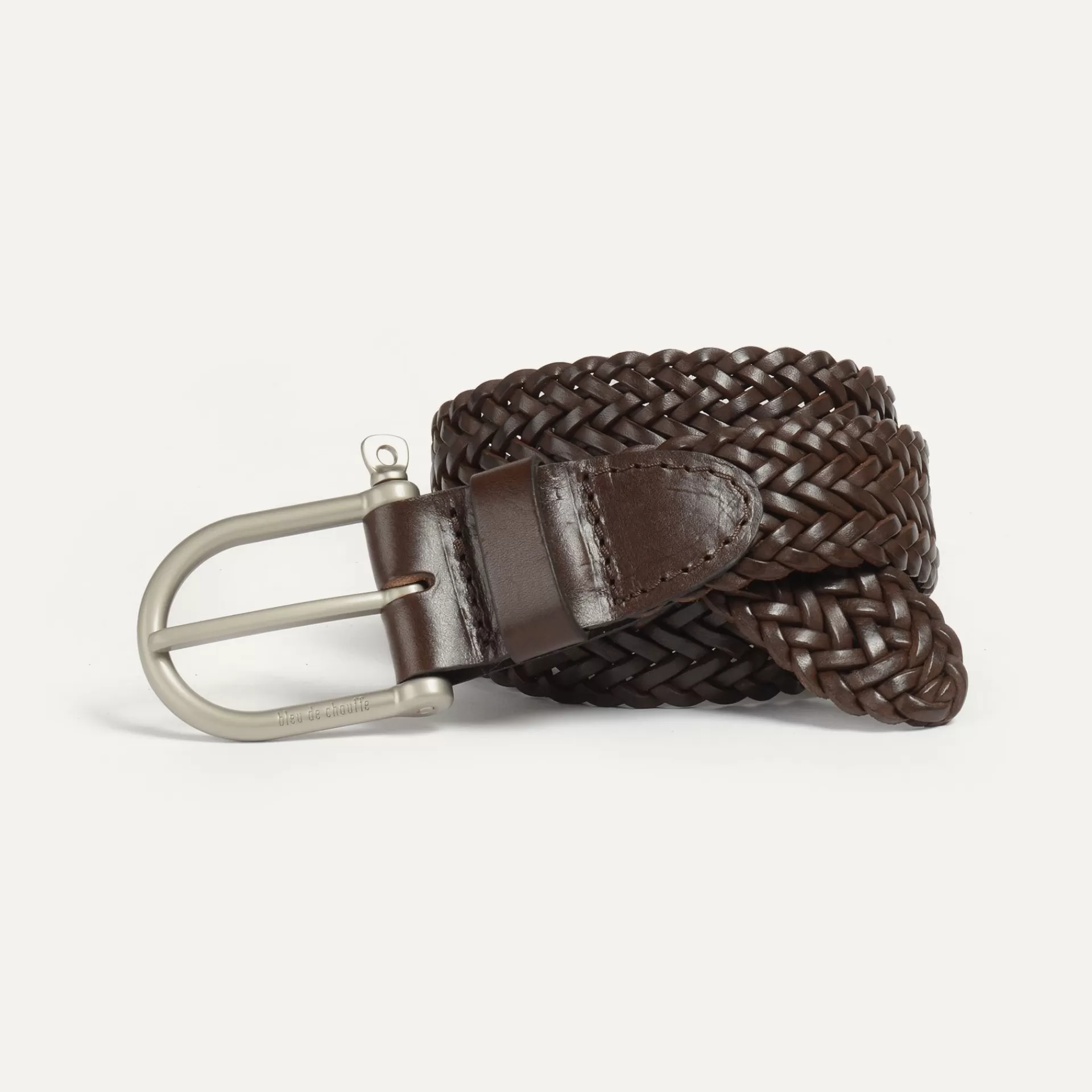 Homme Bleu de chauffe Ceinture Manille Tressee