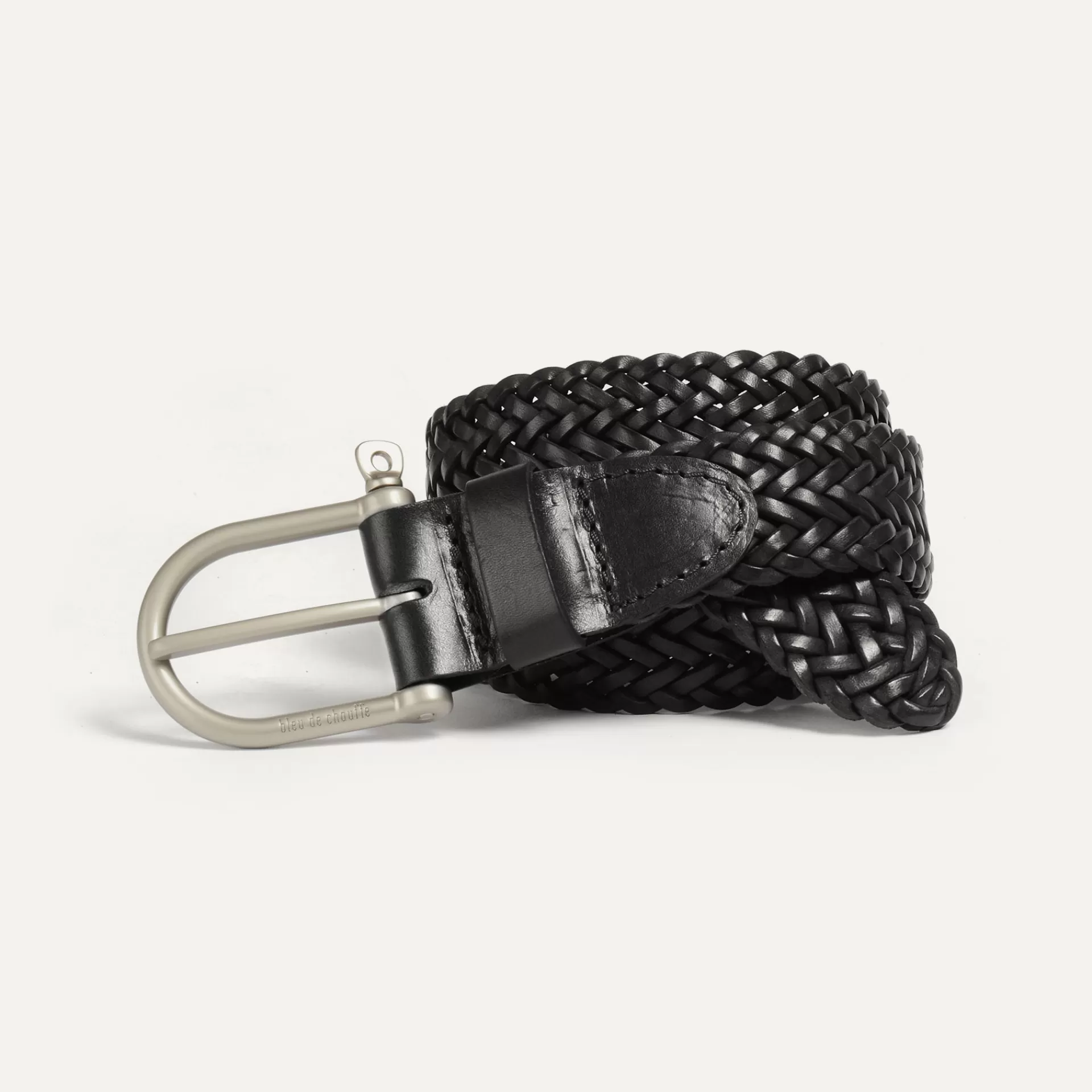 Homme Bleu de chauffe Ceinture Manille Tressee