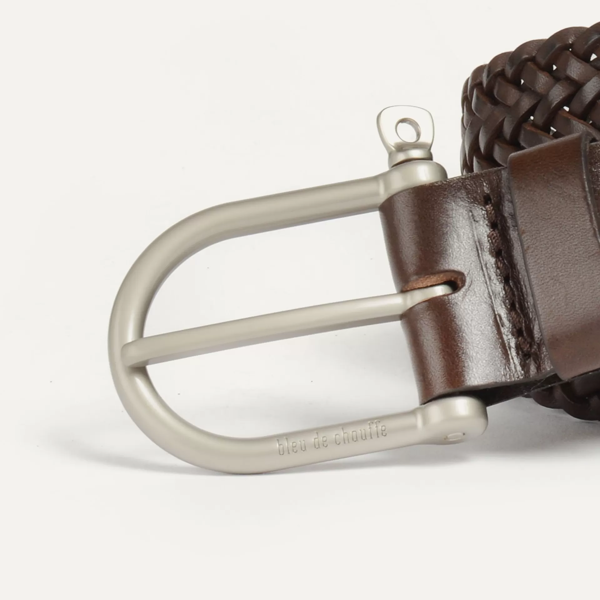 Homme Bleu de chauffe Ceinture Manille Tressee