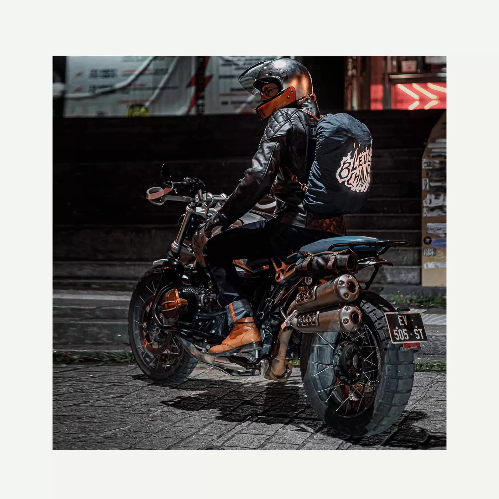 Homme Bleu de chauffe Housse De Pluie Storm