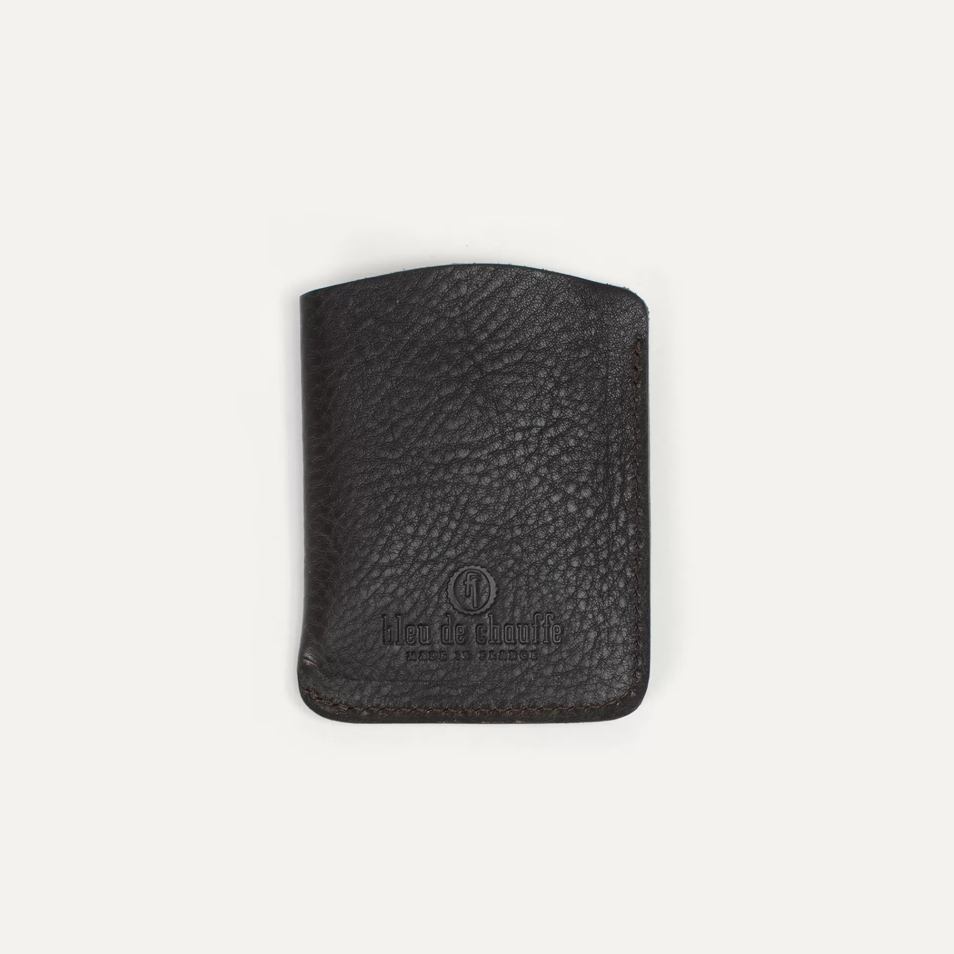 Femme Bleu de chauffe Porte Cartes Visites Intro