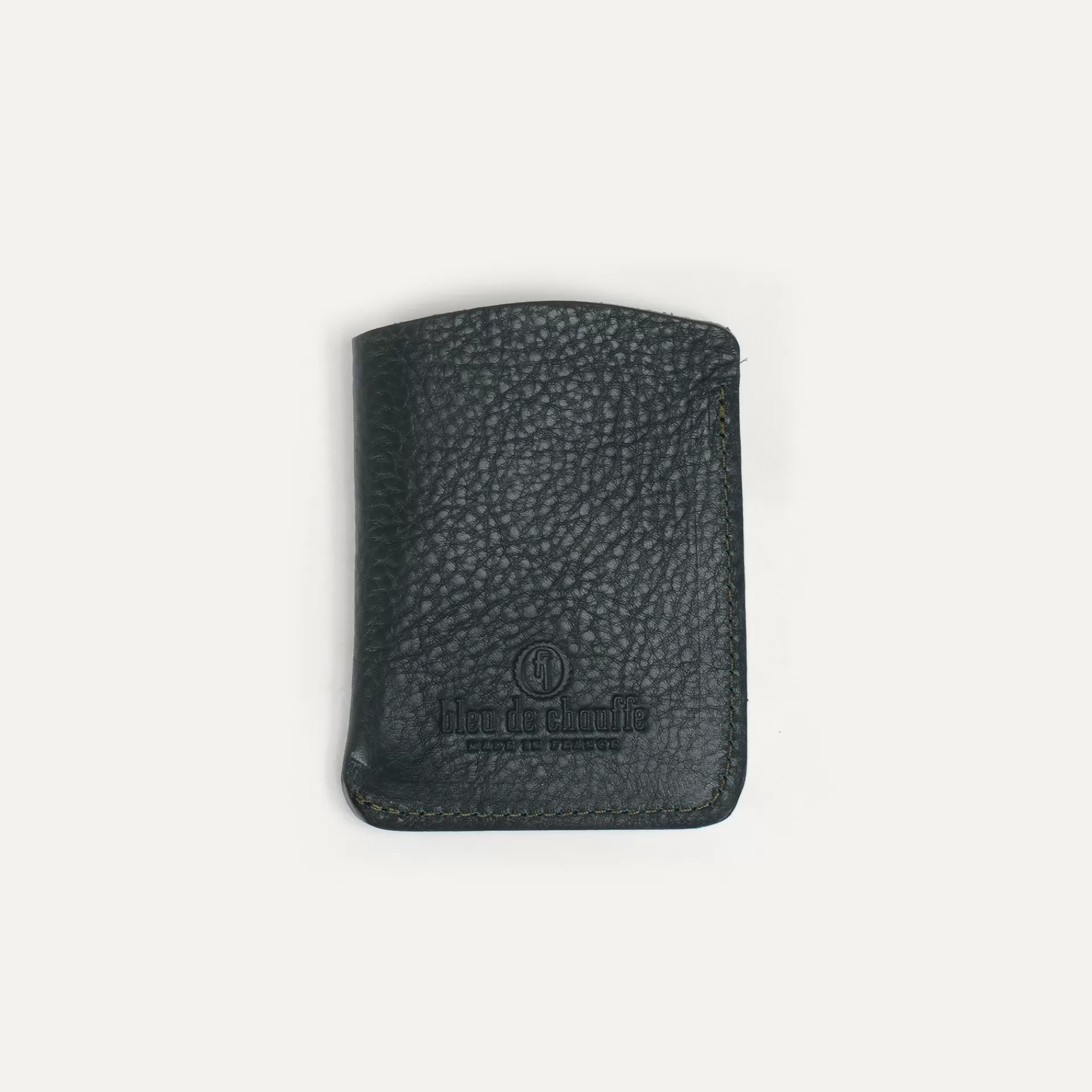 Femme Bleu de chauffe Porte Cartes Visites Intro