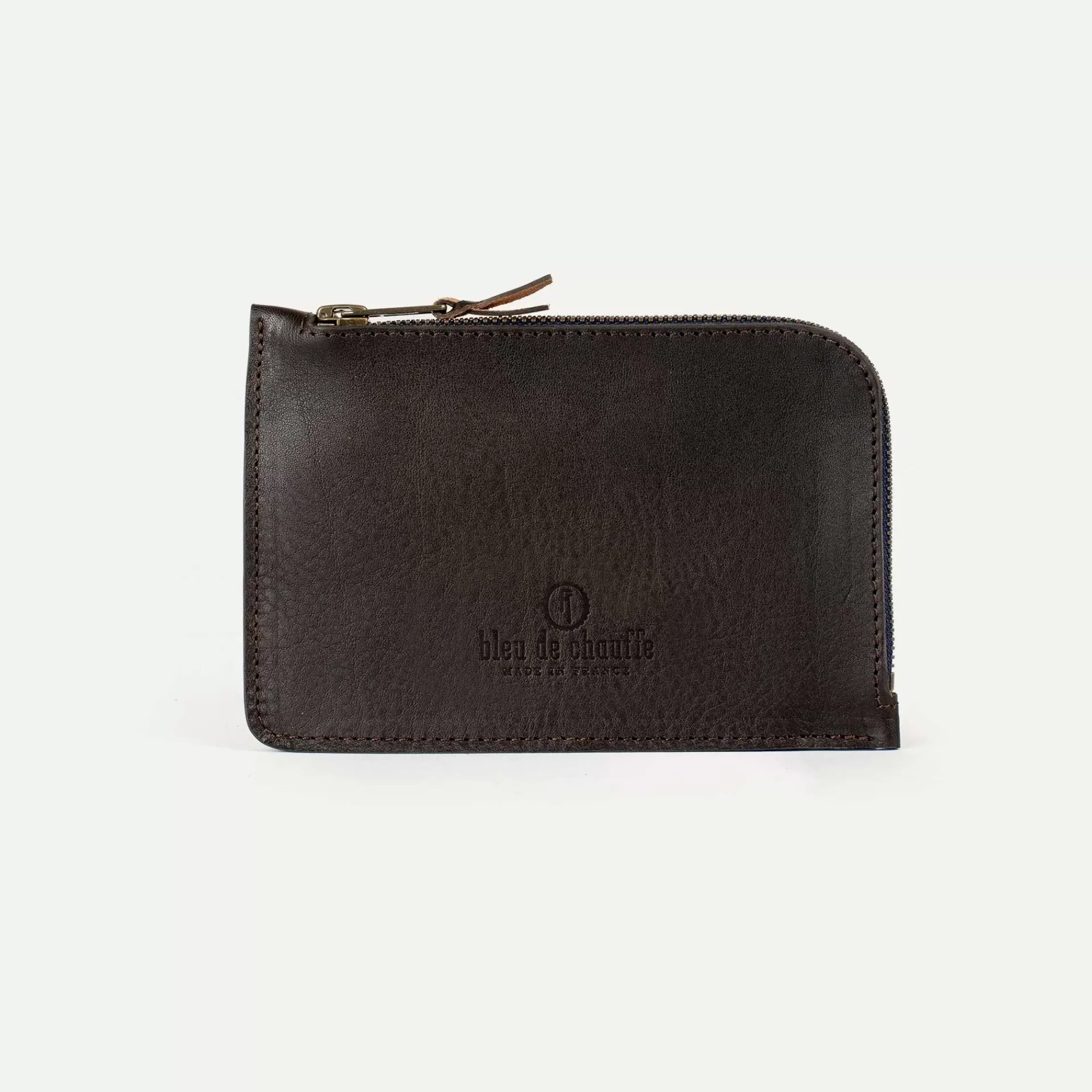 Femme Bleu de chauffe Porte Monnaie Zippe Pognon / L
