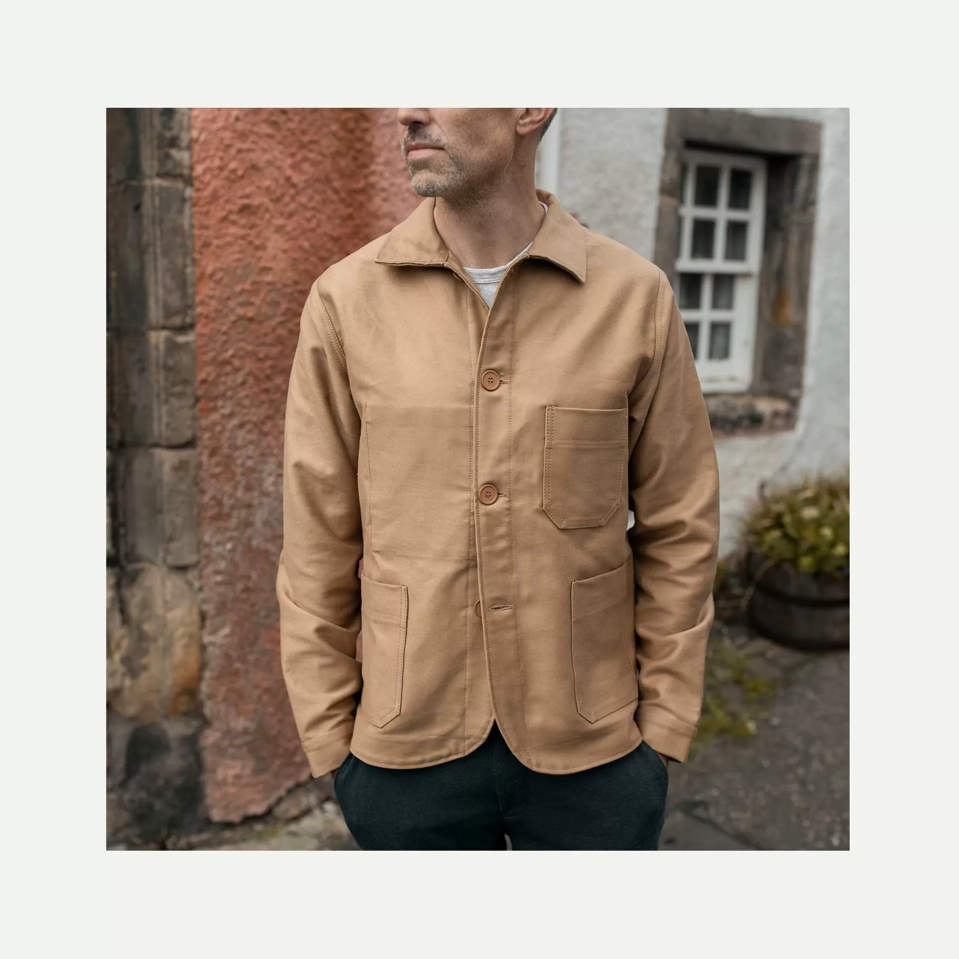 Homme Bleu de chauffe Veste De Travail Germinal