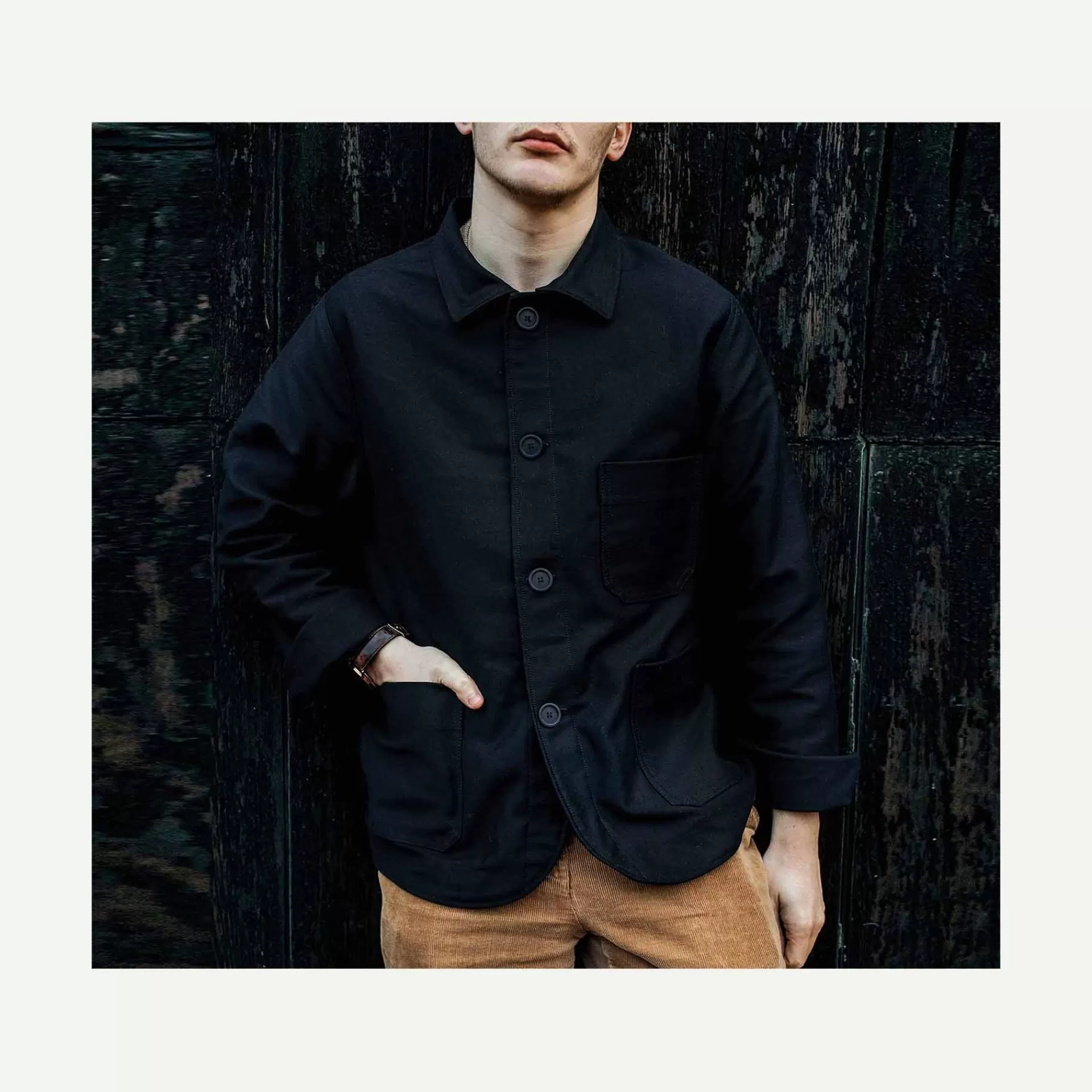 Homme Bleu de chauffe Veste De Travail Germinal