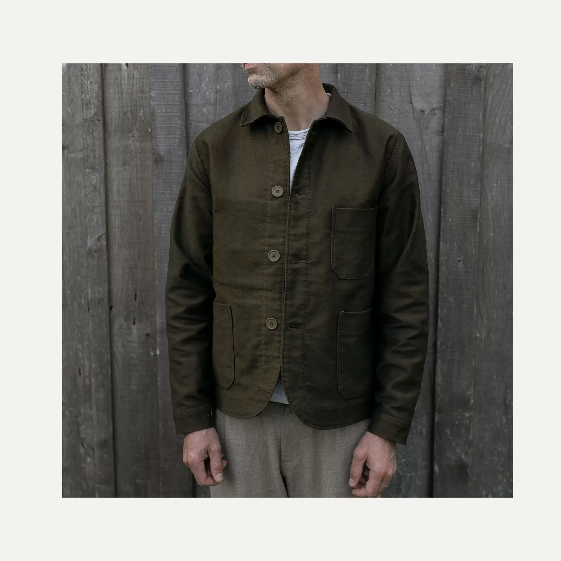 Homme Bleu de chauffe Veste De Travail Germinal